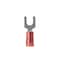 Panduit Fork Terminal, #8 Stud Size, 18 AWG, 600 V, Nylon Insulated, Red, Crimp Termination Only, 100 PK PN18-8F-C - alternate 1